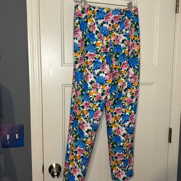 Zara Floral High Waisted Pants - Picture 7 of 11